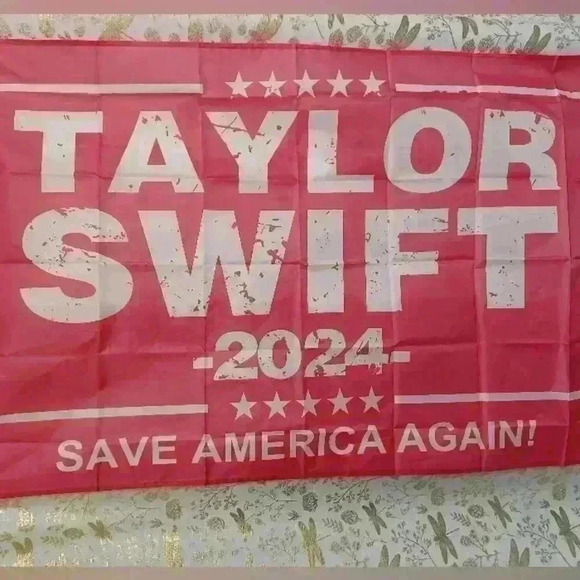 NEW Taylor Swift Fans 2024 Flag Save America Again Banner Pink Tapestry 3x5 Feet - Picture 2 of 6